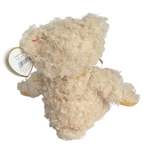 Ty Beanie Baby "Curls" Teddy Bear 7" Plush Tags 2004 Retired Ribbon Stuffed Toy - Picture 3 of 9
